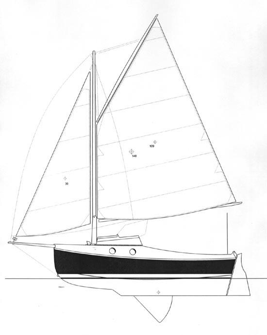 PocketShip with Spinnaker flying.